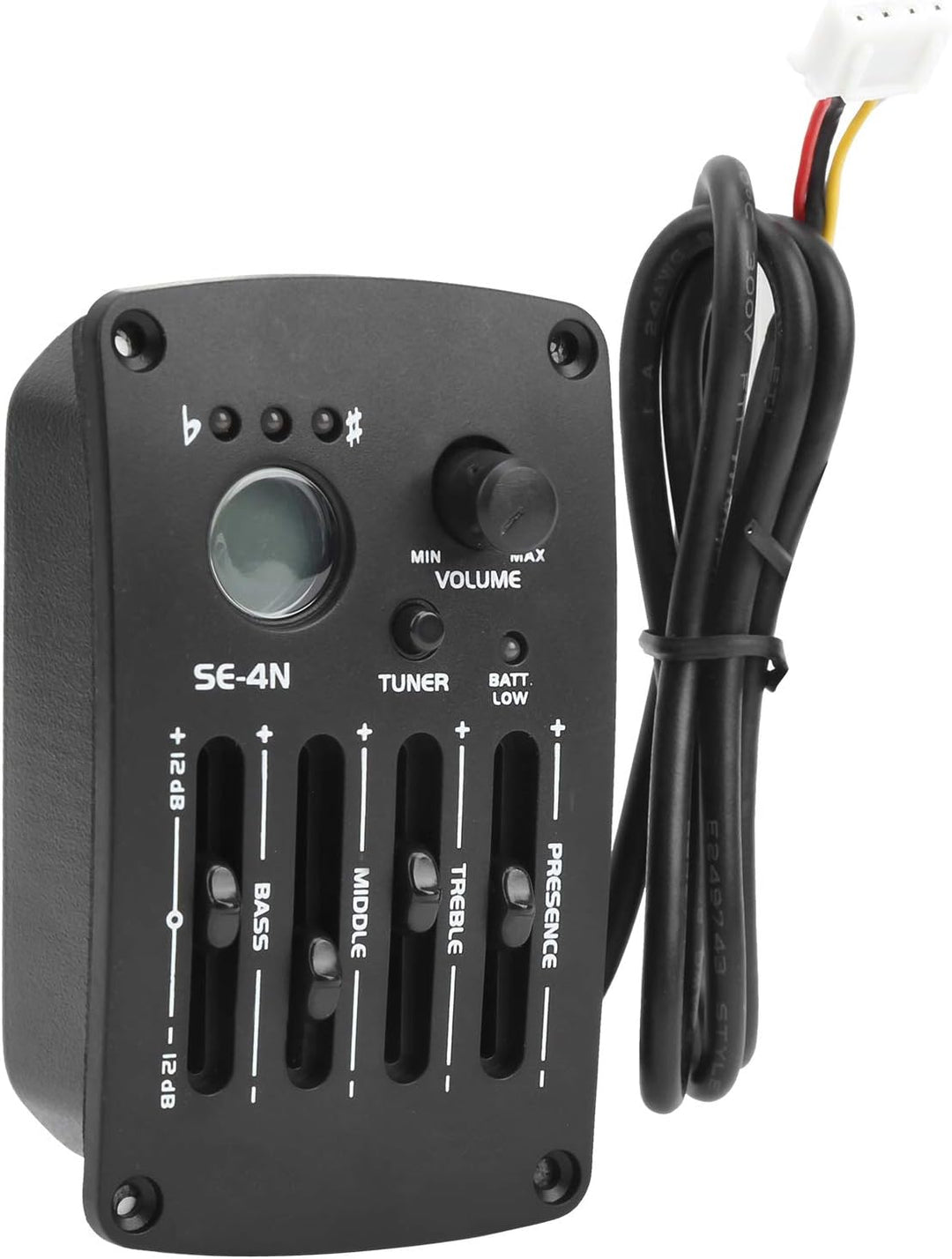 4 Band Equalizer Pickup Akustikgitarre Digital Tuner EQ SE-4N Preamp, 6,35 Mm XLR-Ausgangsbuchsen, B
