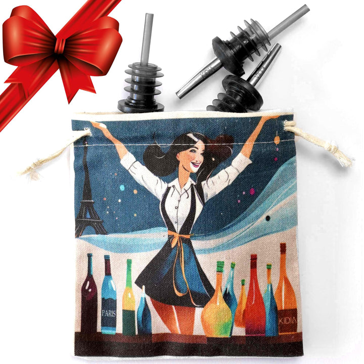 Kidia Metal Pour Cocktail 10 Stück - Professioneller Ausgiesser für Barkeeper - Cocktailspender aus