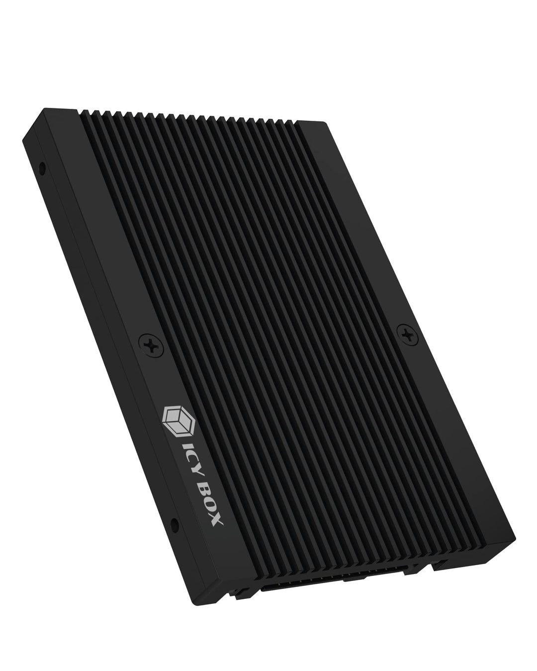 ICY BOX M.2 auf U.2 Adapter im 2,5 Zoll Format für M.2 NVMe SSD, PCIe 4.0 x4 Standard, Kühlrippen, A