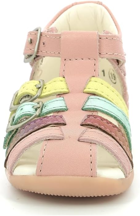 Kickers Mädchen Bigfor Sandale 21 EU Hellrosa Multico, 21 EU Hellrosa Multico