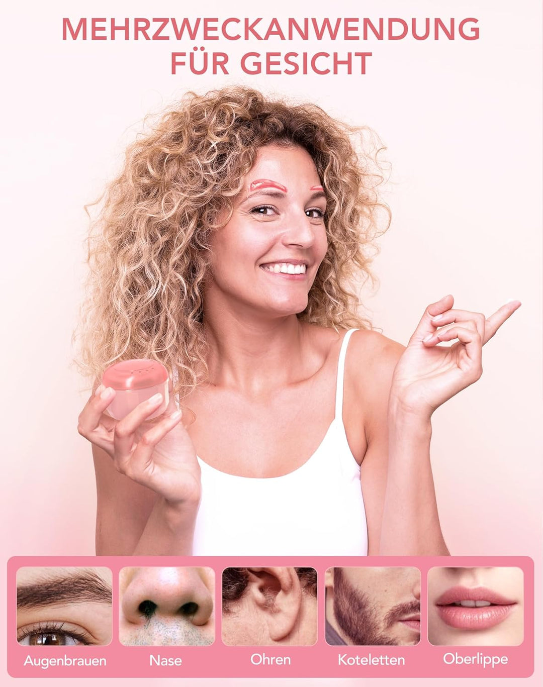 Nasenhaar Wachs, Mini Wax Nasenwachs-Set für Männer und Frauen tragbarer Nasenhaarentferner, Nase Wa