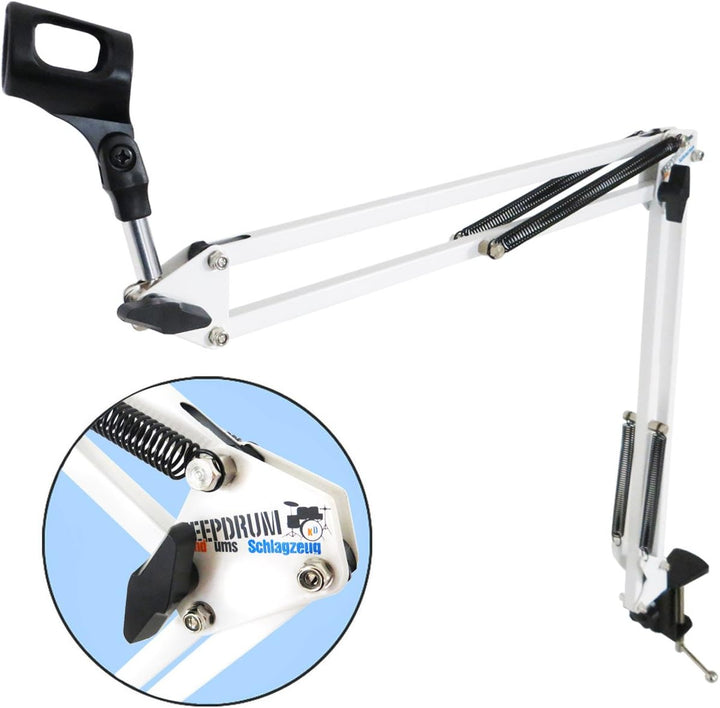 Rode NT-USB MINI USB-Studio-Kondensatormikrofon + keepdrum NB35WH Gelenkarm Halterung in Weiss NT-US
