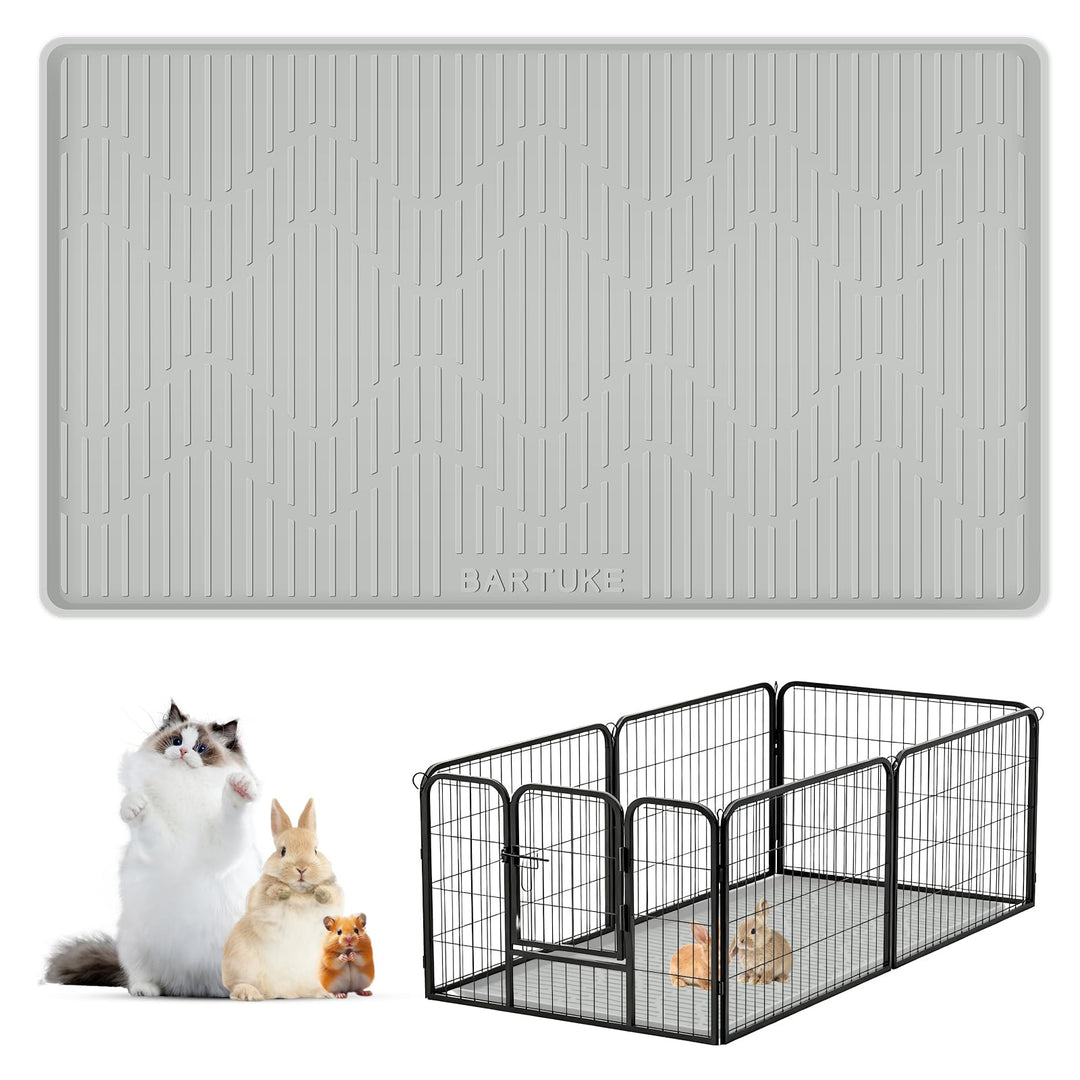 Weiche Silikon-Hasen-Bodenmatte für Kaninchenkäfige,40"x28" waschbar und wiederverwendbar Trainingsm