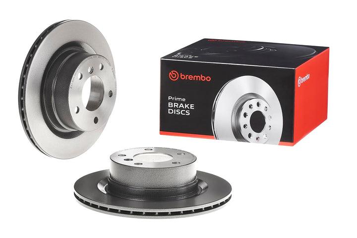 Brembo 09.B414.11 Hintere Bremsscheibe mit UV Lackierung, Anzahl 2