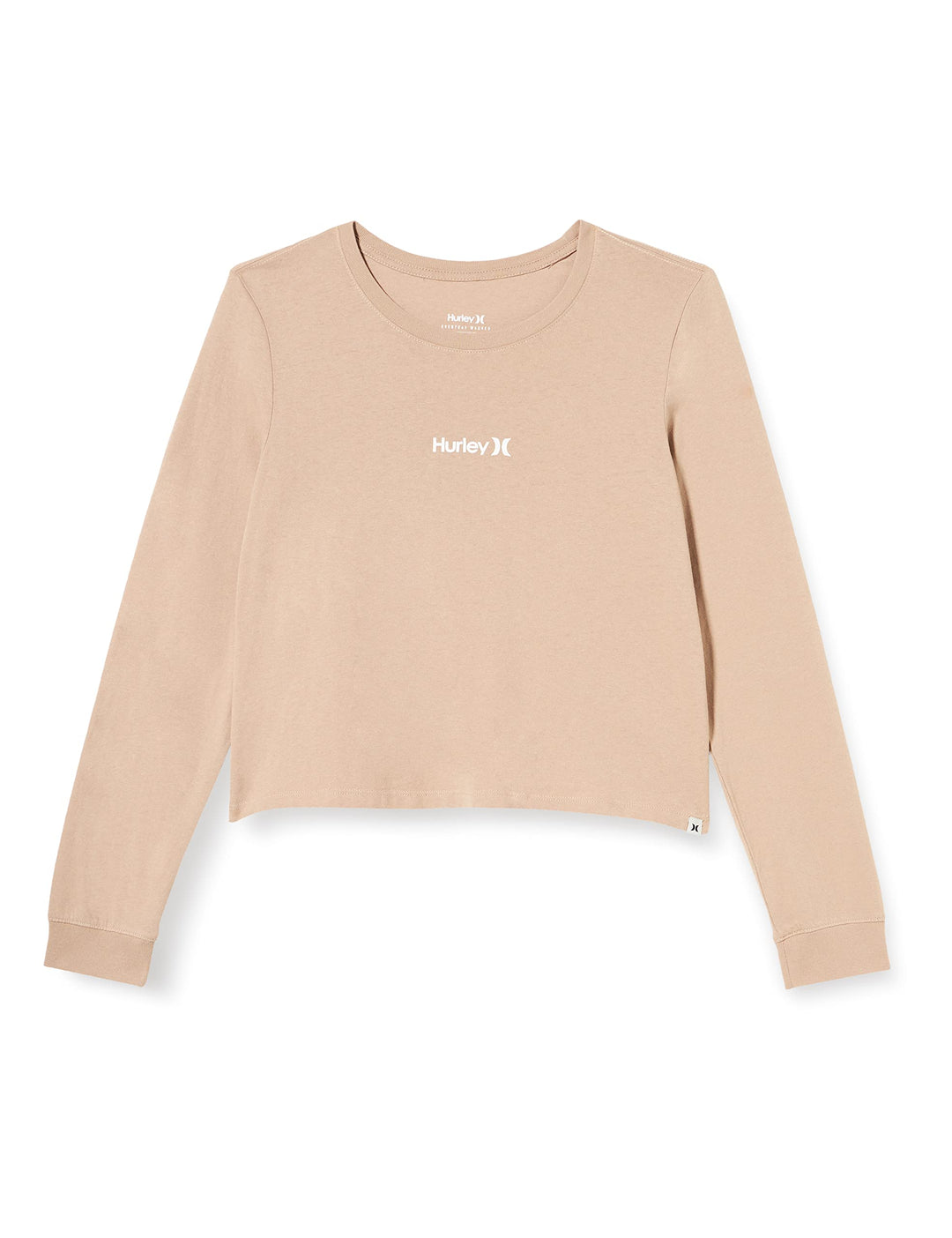 Hurley Damen OAO Smalls Long Sleeve Tee T-Shirt, Taupe (Simply Taupe), M