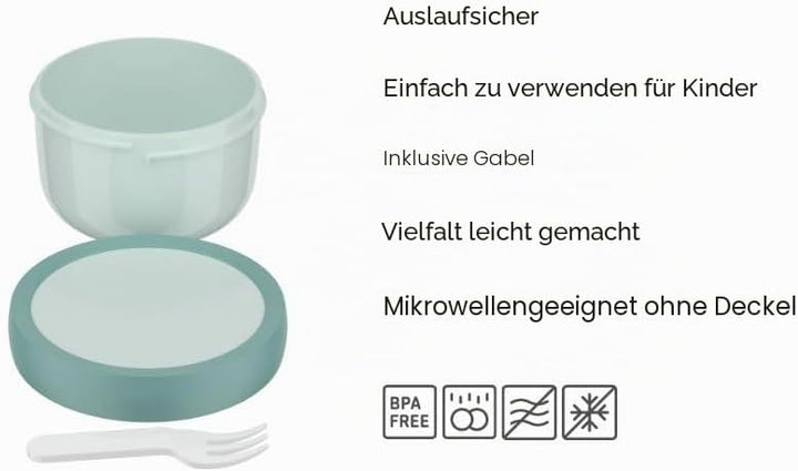 Mepal - Obstbox Campus - Snackbox für Kinder - Spülmaschinen- und mikrowellenfest - BPA-frei - 300 m