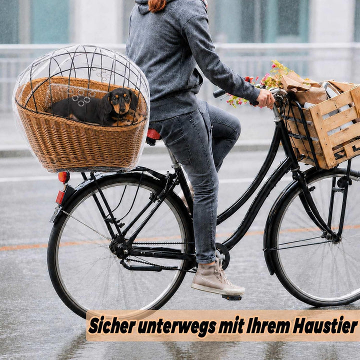 Sonnensegel für Hundefahrradkorb &amp; Fahrradkorb – Grosses, verstellbares Schutznetz für Hunde – Atmun