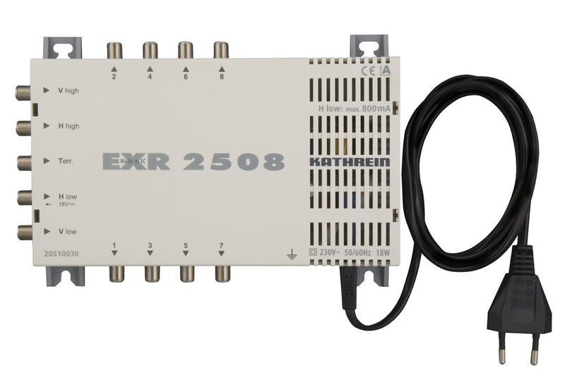 Kathrein EXR 2508 Satelliten-ZF-Vertzeilsystem Multischalter (1 Satellit, 8 Teilnehmeranschlüsse, Kl