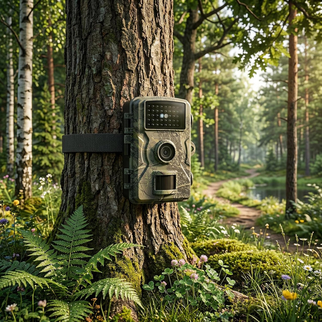 Wildkamera, Wildkamera, 1080P, Wasserdichte Bauernhof- und Hofkamera mit 38 LEDs für Heimüberwachung