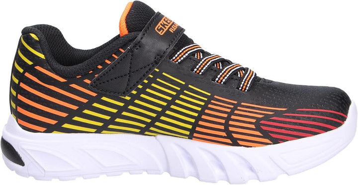 Skechers Herren Flex-Glow Elite Sneaker 22 EU Black Synthetic Trim Orange Yellow Trim, 22 EU Black S