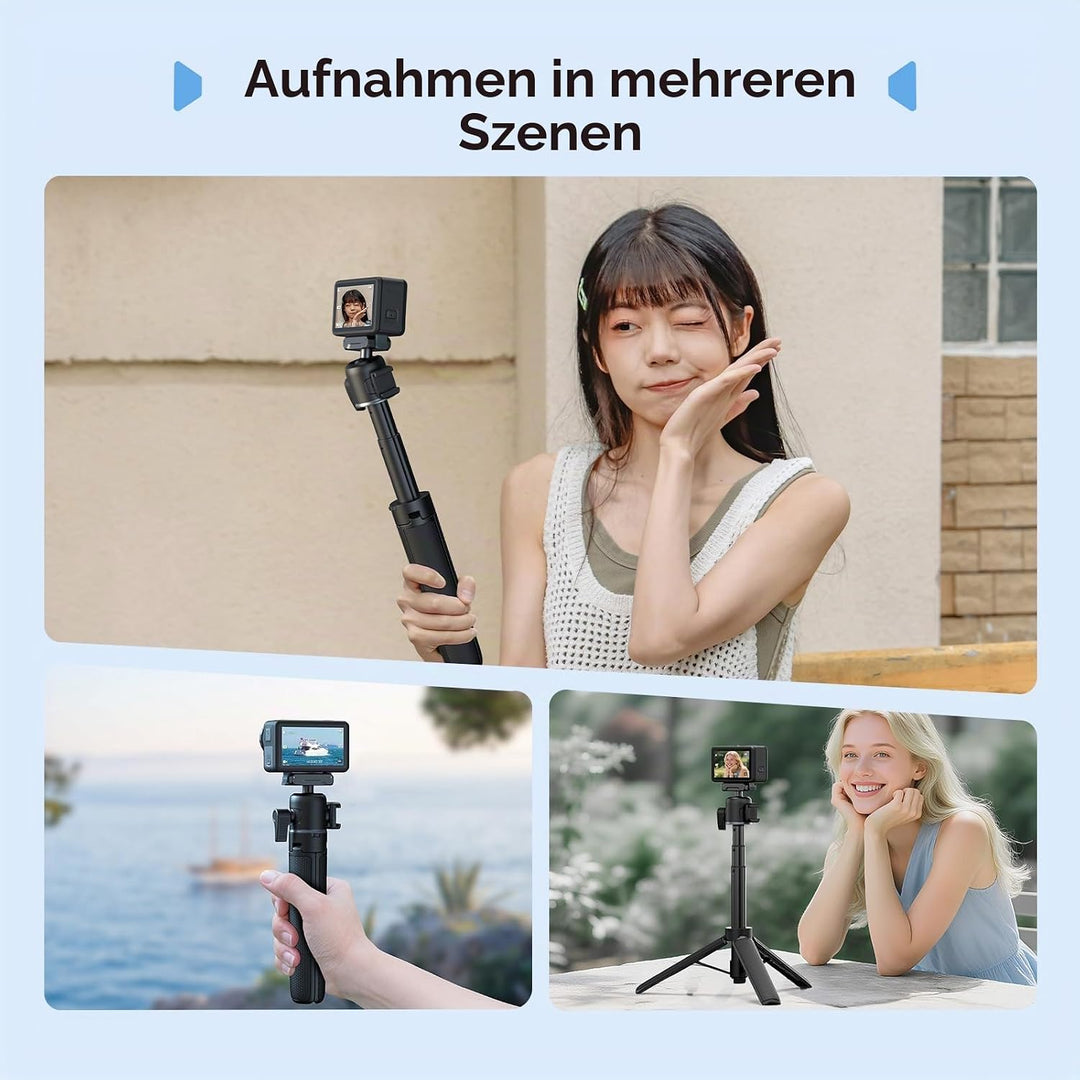 SMALLRIG Action-Kamera-Selfie-Stick-Stativ, 2-in-1-Teleskop-Design, passend für DJI Action 5 Pro/4/3