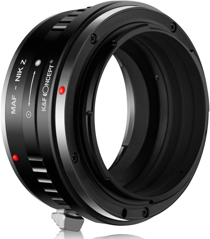 K&F Concept MAF-NIK Z Bajonettadapter Objektiv Ring für Minolta SA AF MAF Objektiv auf Nikon Z 7 und