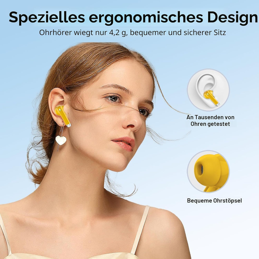 2025 Neue Bluetooth 5.4 Kopfhörer, QXQ Kopfhörer Kabellos Sport In Ear Headphones mit 4 ENC Mic, 40
