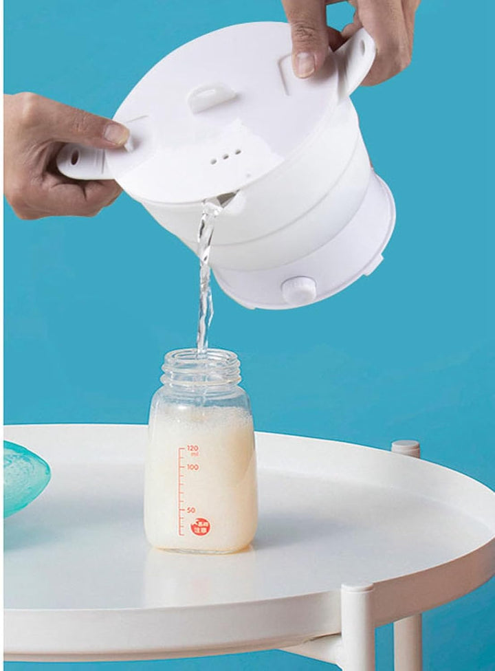 Elektrischer Kocher, faltbar, für Reisen, multifunktional, Silikon, Lebensmittelqualität, 1,2 l, bre