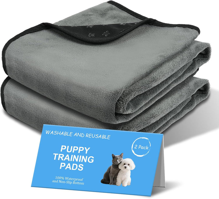 2 Stück Waschbar Haustier-Urinunterlage, 70x100cm Welpenunterlagen Waschbar Puppy Training Pads, Wie