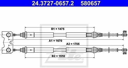 ATE 24372706572 Handbremsseil