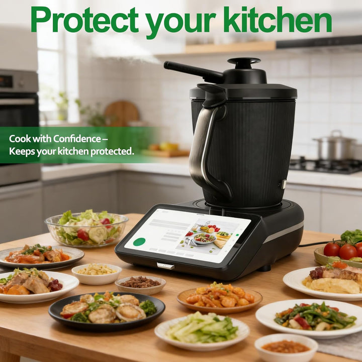 Dampfumleiter für Thermomix TM7 – Dampfumlenk Aufsatz mit Überlaufschutz, Vorwerk Thermomix TM7 Zube