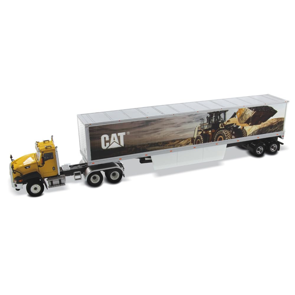 Diecast Masters 85666c - Cat CT660 mit Cat Mural Trailers, Massstab 1:50, ab 14 Jahren, in Displayfe
