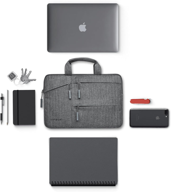 SATECHI Laptoptasche | Wasserabweisend und gepolstert, mit mehreren Fächern und Taschen 15 Zoll, 15