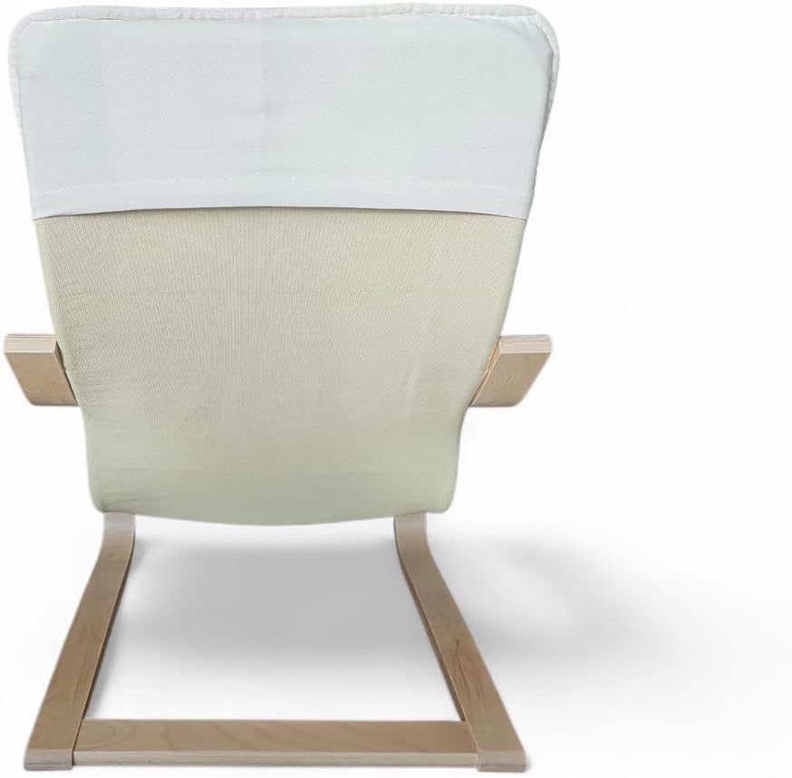 Ikea POÄNG Kindersessel, Birkenfurnier/Knisa hellbeige