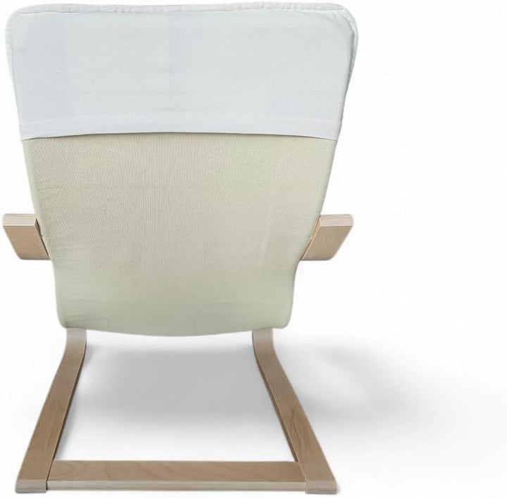Ikea POÄNG Kindersessel, Birkenfurnier/Knisa hellbeige