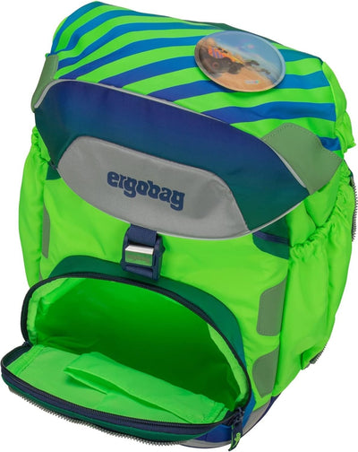 ergobag Pack Neo - Schulrucksack Set 6tlg. TruckBär - Blau Einheitsgrösse