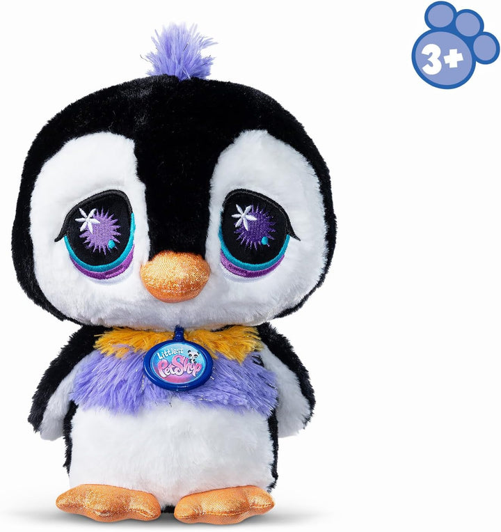Littlest Pet Shop - Plüschpinguin 25 cm - Littlest Pet Shop LPS Deluxe Pinguin – Niedliche Plüschtie