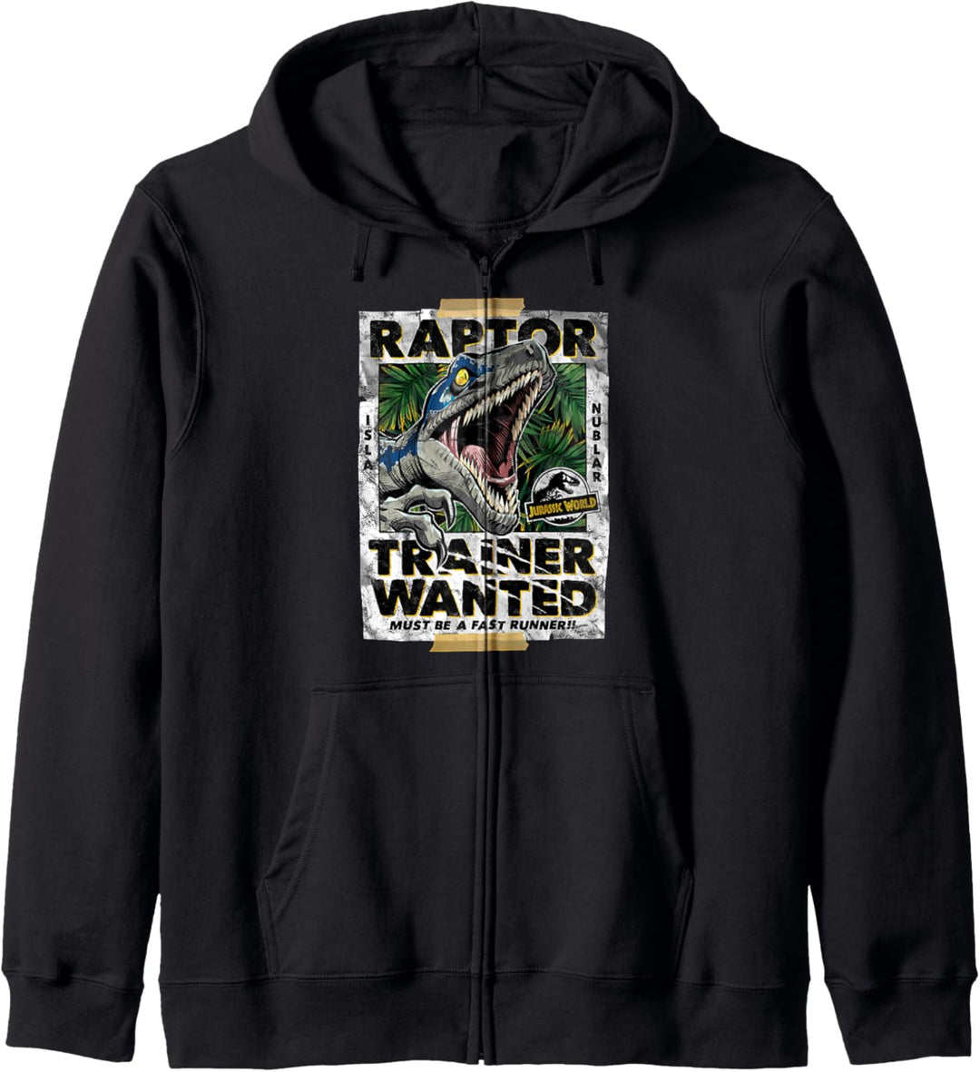 Jurassic World Raptor Trainer Wanted Poster Kapuzenjacke