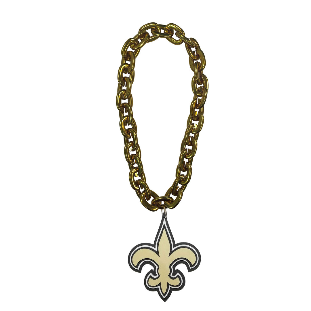 FanFave NFL Fanchain XXL Kette mit 3D Foam Anhänger Gold Einheitsgrösse, Gold Einheitsgrösse