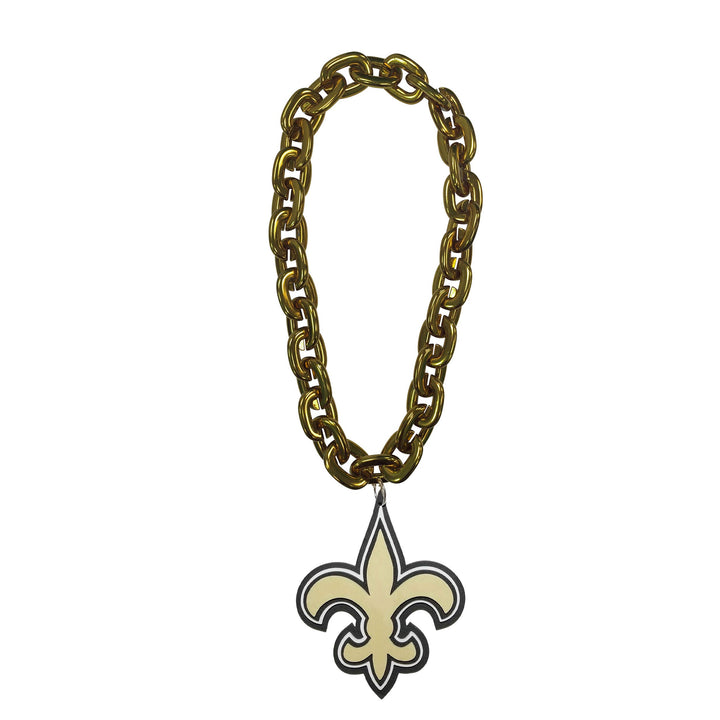 FanFave NFL Fanchain XXL Kette mit 3D Foam Anhänger Gold Einheitsgrösse, Gold Einheitsgrösse