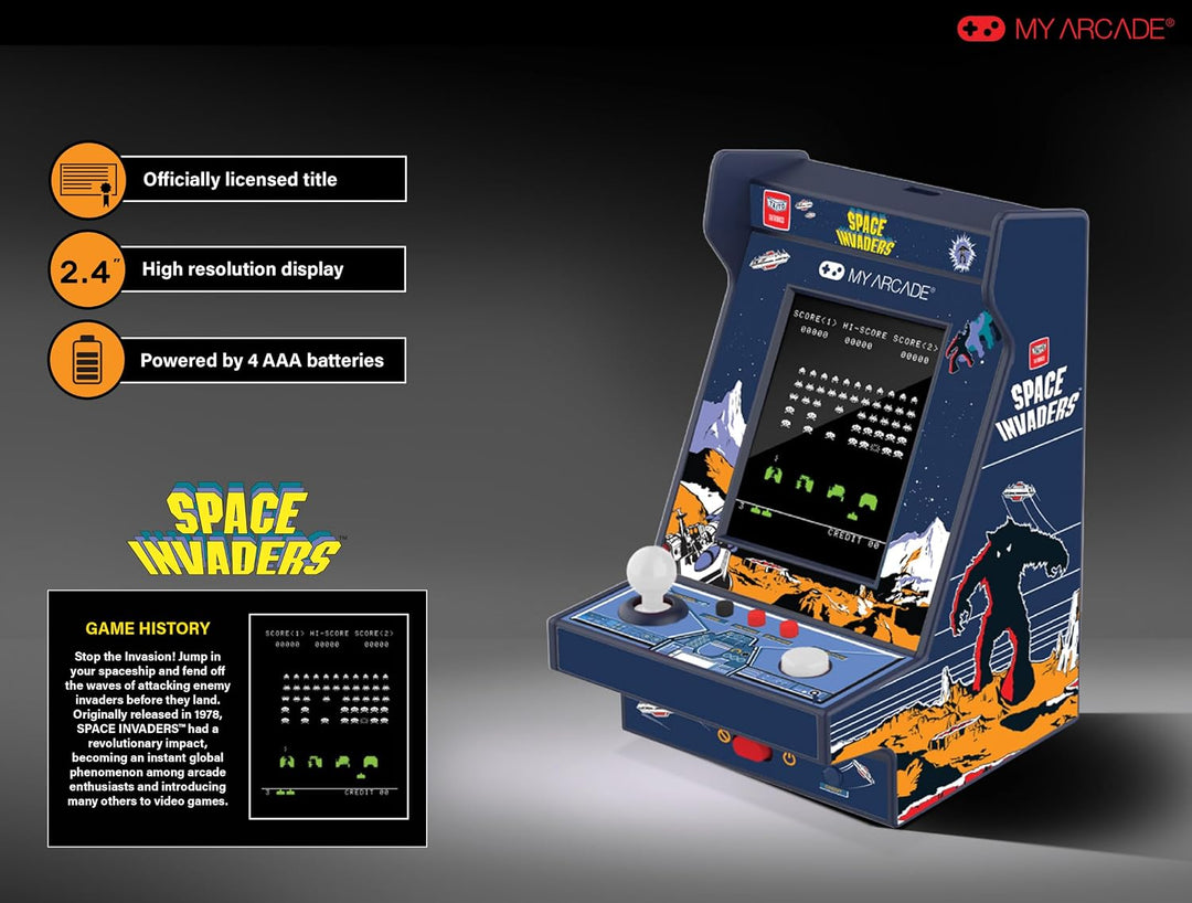 Space Invader Nano Player Pro Portable Retro Arcade