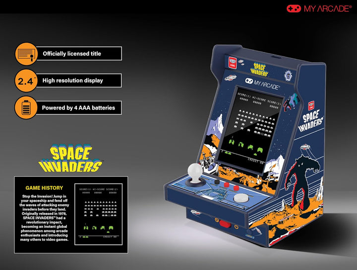 Space Invader Nano Player Pro Portable Retro Arcade