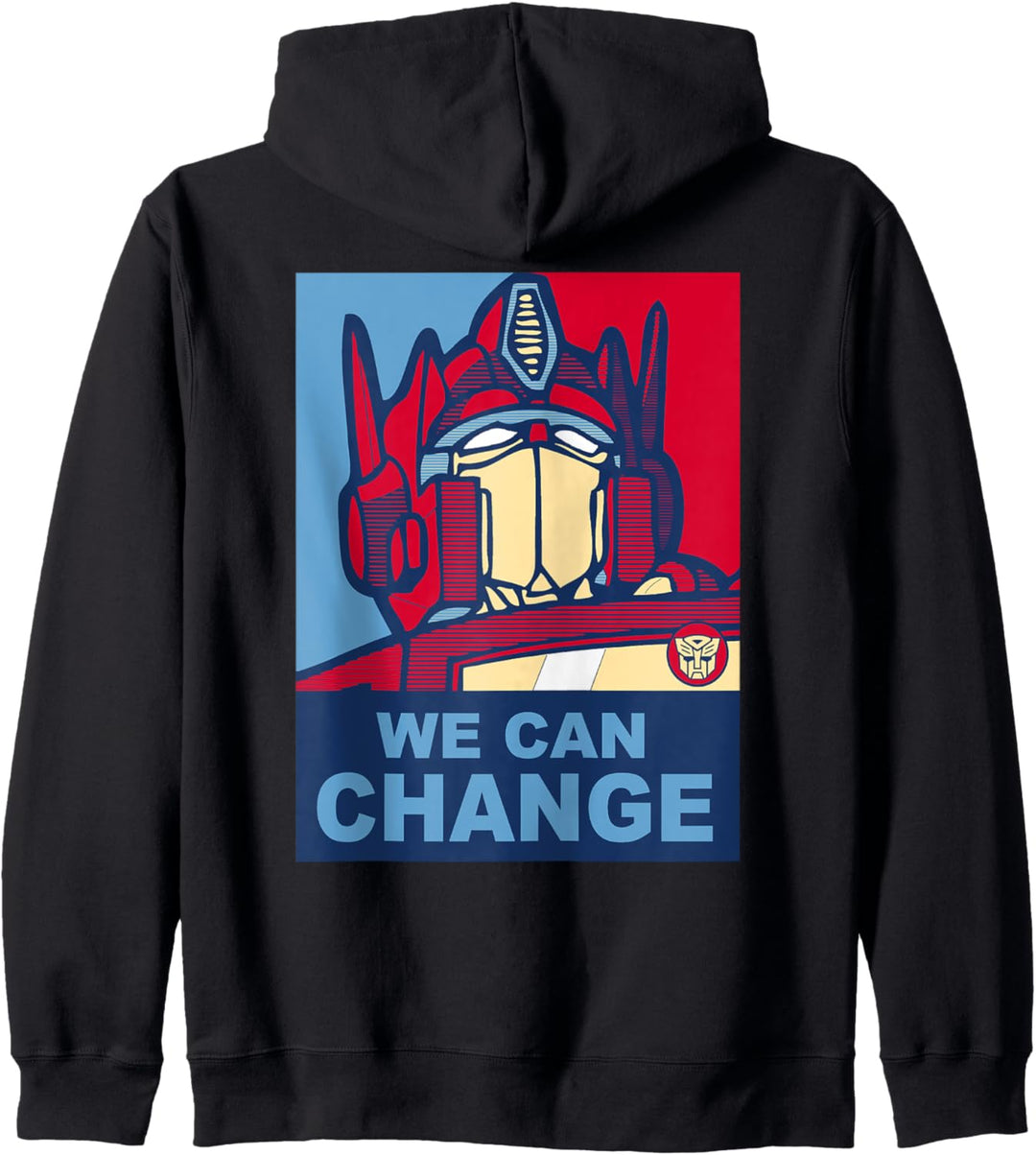 Transformers Optimus Prime Propaganda Obama Kapuzenjacke