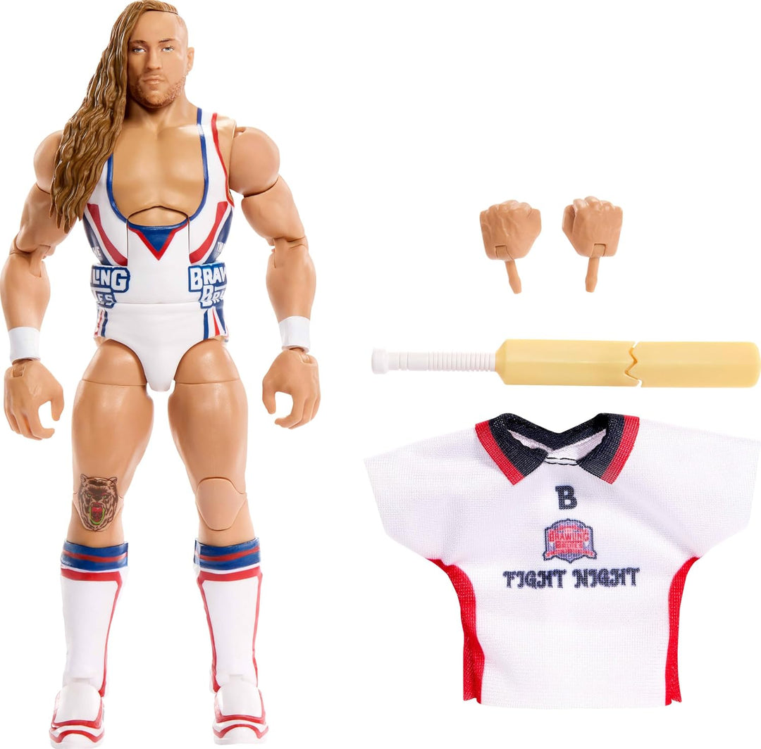 Mattel WWE Elite Actionfigur & Zubehör, Serie #110 Butch, 15,2 cm, Sammlerstück mit 25 Gelenkpunkten