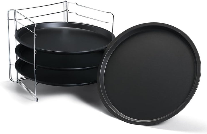 Guardini Pizza&Mania Küche & Haushalt, Stahl, Black, 4 Tegami 32 cm, 5 4 Tegami 32 cm Single, 4 Tega