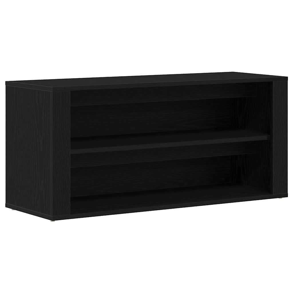 vidaXL Schuhbank Schwarze Eiche 100 x 35 x 45 cm Holzwerkstoff, Schwarze Eiche