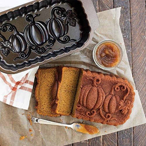Nordic Ware Pumpkin Patch Loaf Pan, Bronze