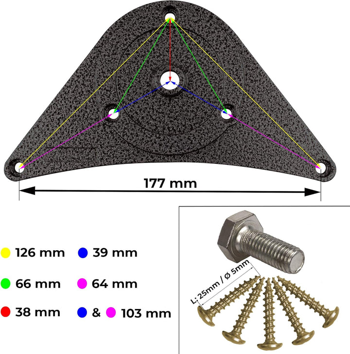 Stahlia 4 x Edelstahl Tischfuss Ø60 mm Tischbeine Möbelfuss |Höhe 710 mm|höhenverstellbar + 30 mm|in