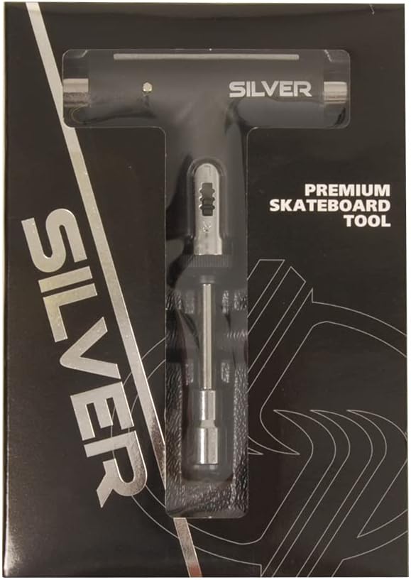 Silver Premium All-in-One Multifunktions-Ratschen-Skate-Werkzeug Schwarz, Schwarz