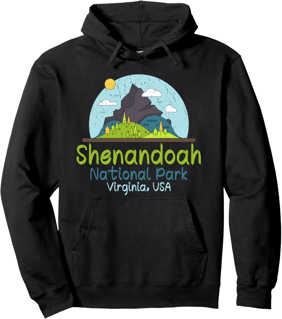Virginia National Park Shenandoah Valley Tees Camping Sonnenuntergang Pullover Hoodie