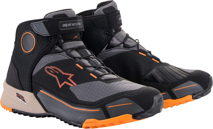 Alpinestars CR-X Drystar Motorradschuhe 40 EU Schwarz Hellbraun Orange, 40 EU Schwarz Hellbraun Oran