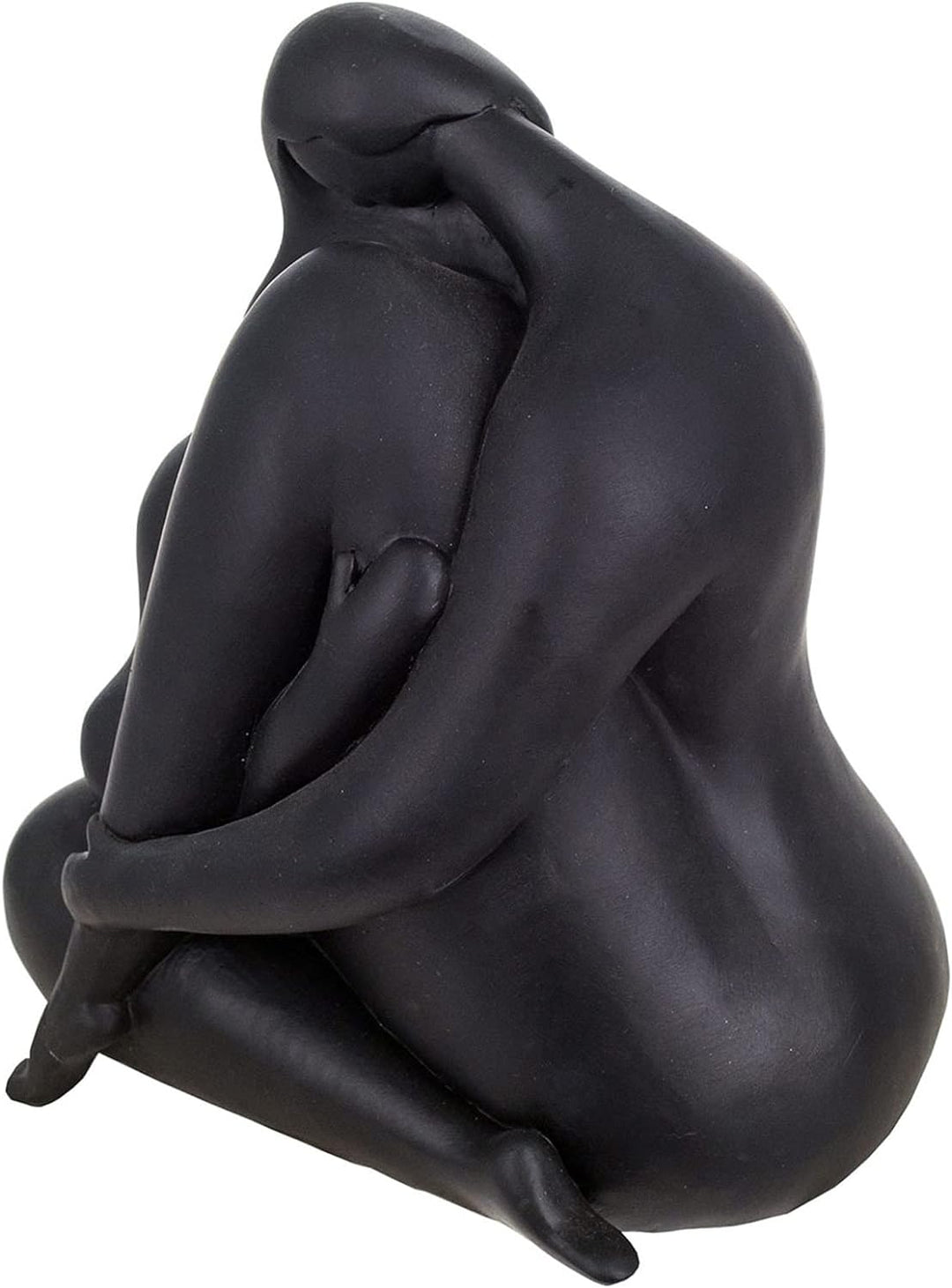 Signes Grimalt Statue, zeitgenössische Frau, aus Kunstharz, Schwarz, 20 x 18 x 13 cm