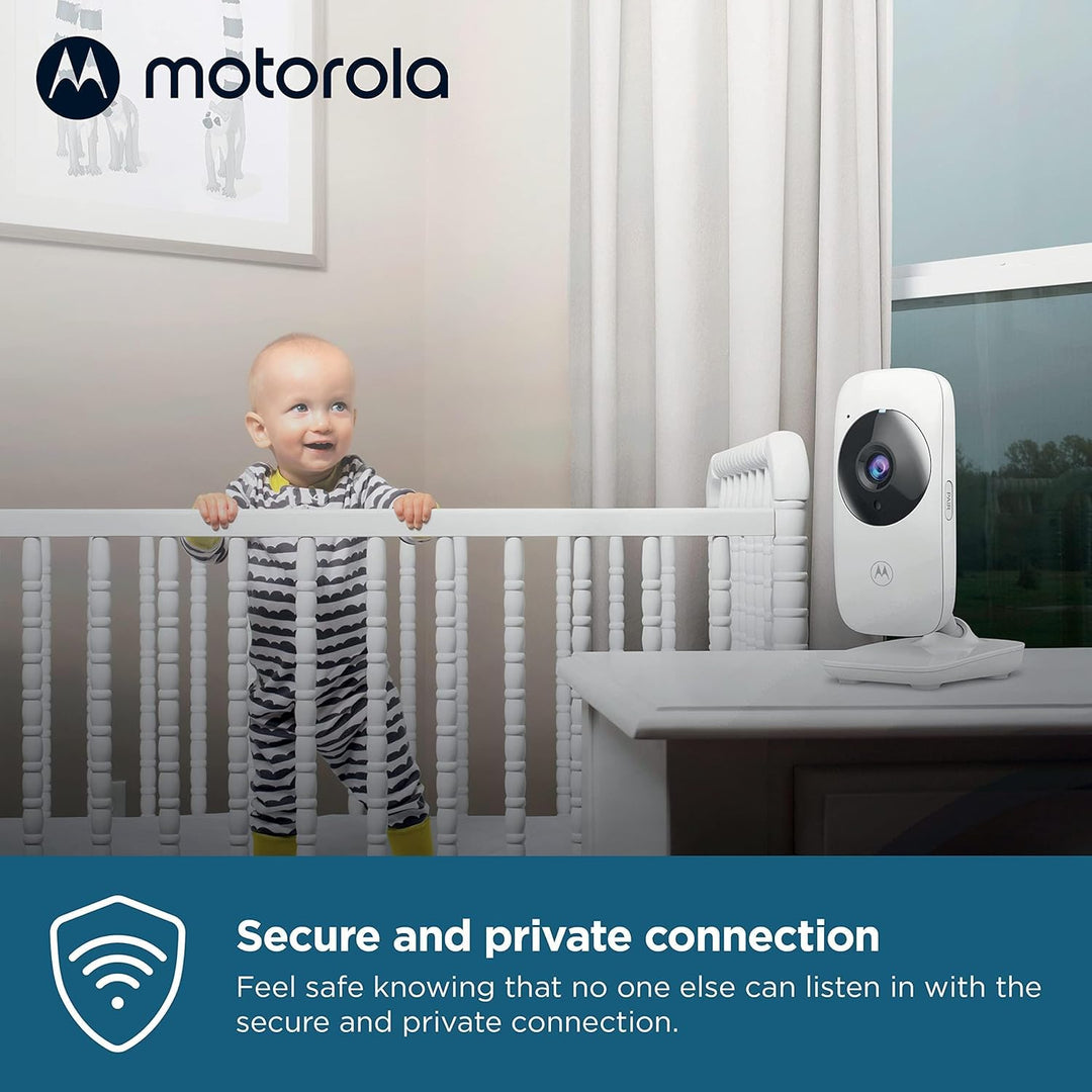 Motorola Nursery VM482 - Babyphone mit Kamera - 2.4 Zoll Farbdisplay - Infrarot Nachtsicht - Digital