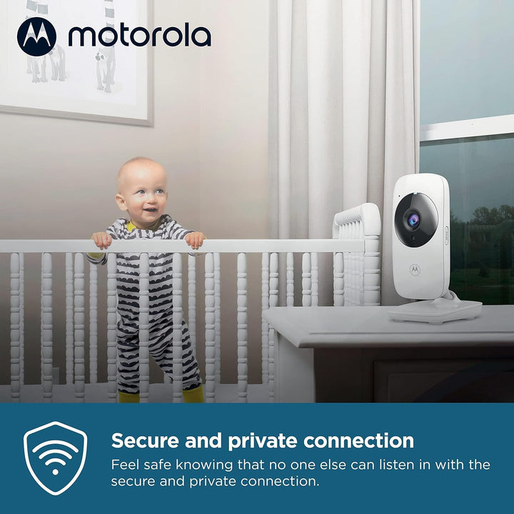 Motorola Nursery VM482 - Babyphone mit Kamera - 2.4 Zoll Farbdisplay - Infrarot Nachtsicht - Digital