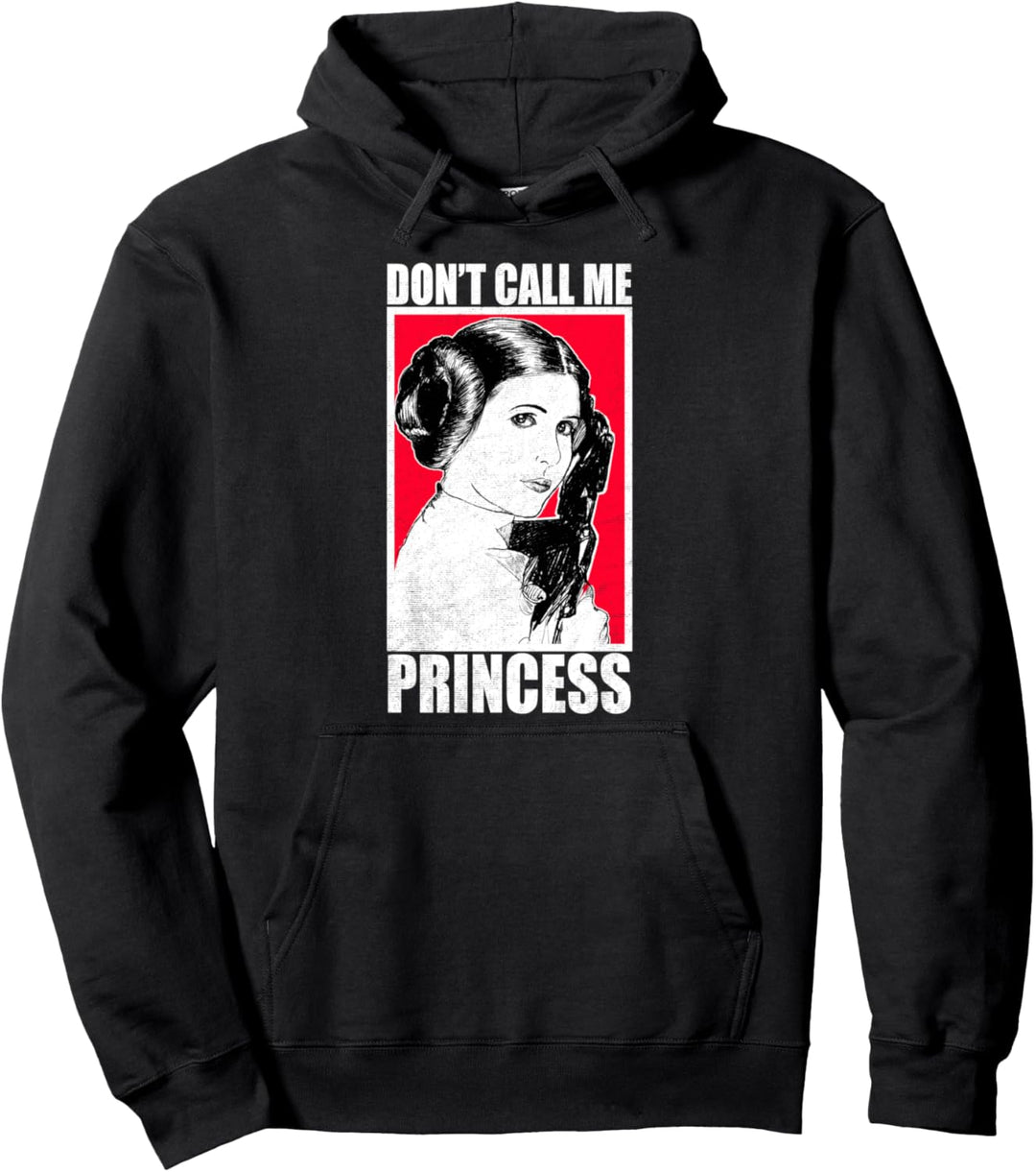 Star Wars Princess Leia Don't Call Me That Side Portrait Pullover Hoodie