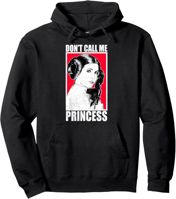 Star Wars Princess Leia Don't Call Me That Side Portrait Pullover Hoodie