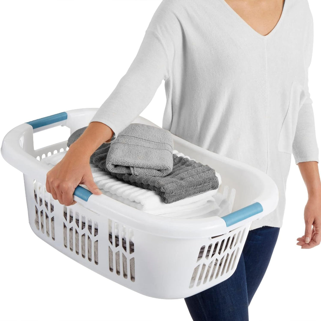 Rubbermaid FG299587WHTRB Wäschekorb, 2,1 Hülse Kleiner Hüftkorb., Kleiner Hüftkorb.