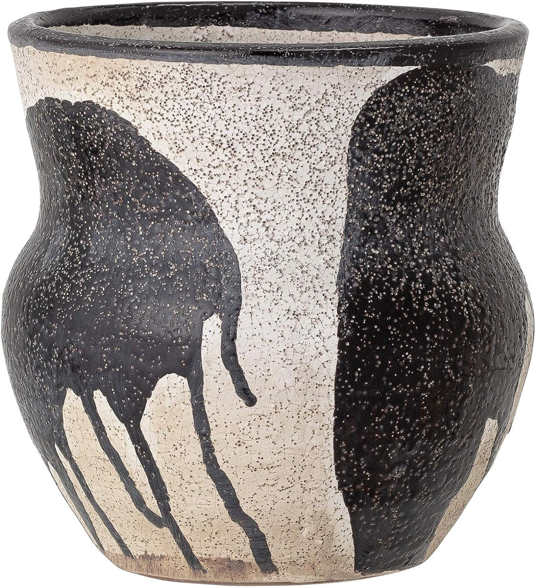 Bloomingville Blumentopf Nala, schwarz, Terrakotta
