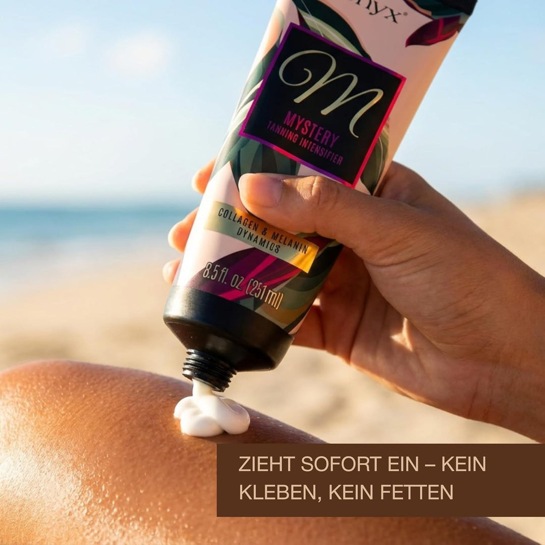 Onyx Mystery Solariumcreme - Bräunungsbeschleuniger ohne Selbstbräuner - Melanin & Kollagen Boost fü