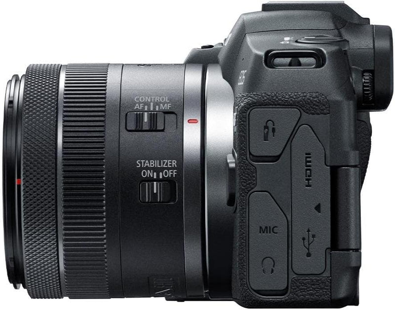 Canon EOS R8 spiegellose Vollformatkamera mit 24,2 MP RF24-50 mm f/4,5-6,3 ist STM-Objektiv, 4K-Full